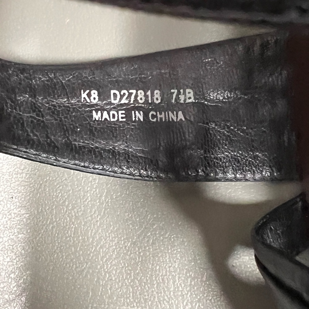 Cole Haan Black Leather Brown Slingback Slide Sandals Women Size 7.5B - Picture 11 of 12